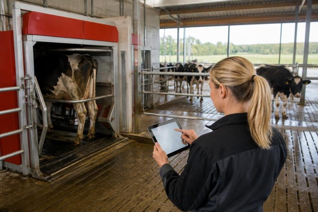 Dairy robots are shifting farm work from milking to managing exceptions